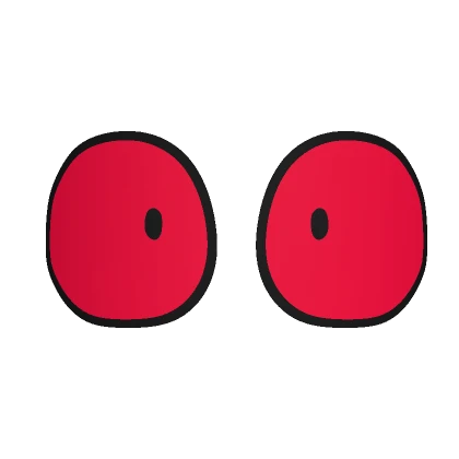 Red Cartoon Eyes Shocked