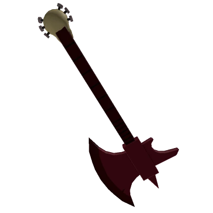 Skull Red Bloody Guitar Axe