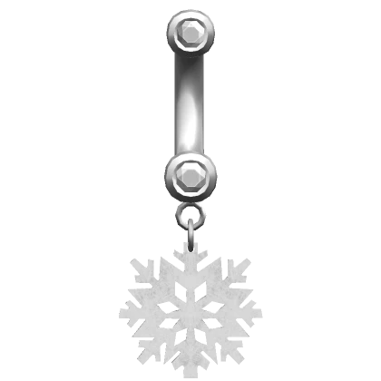 ♡ 3.0 snowflake winter belly piercing