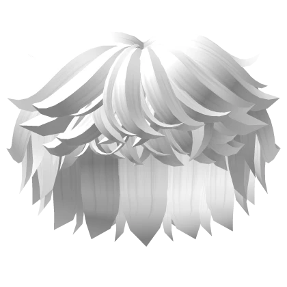 White Cool Messy Boy Hair
