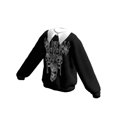 Collared Grim Reaper Sweater