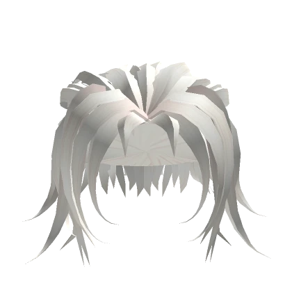 Messy Swoop Anime Hair (White)