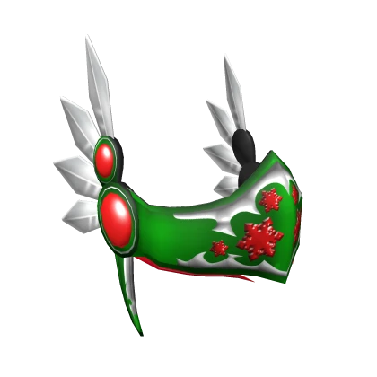 Green Festive Winter Helm