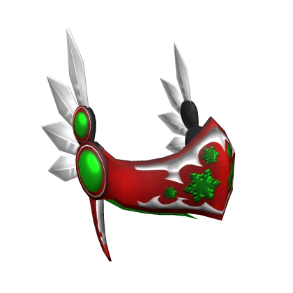 Red Festive Winter Helm