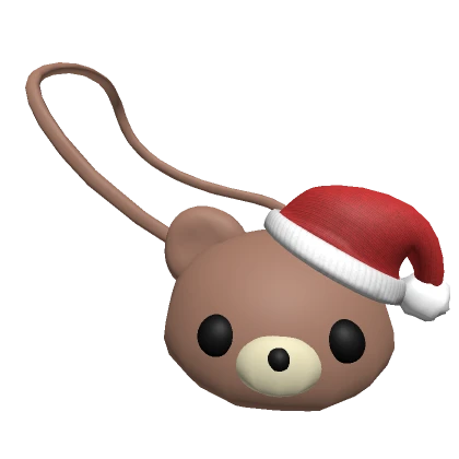 ୨୧ | cute baby bear plushie purse w santa hat