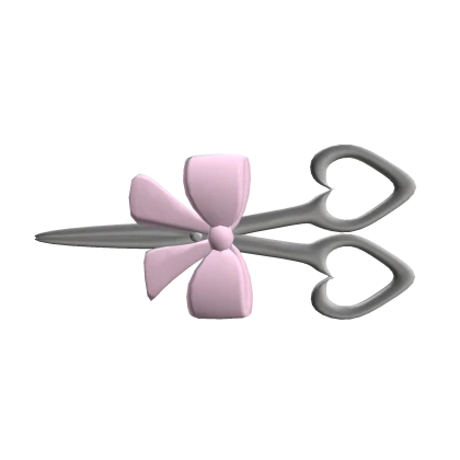 ♡ : prop scissors with pink bow  