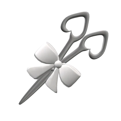 ♡ : prop scissors with white bow 