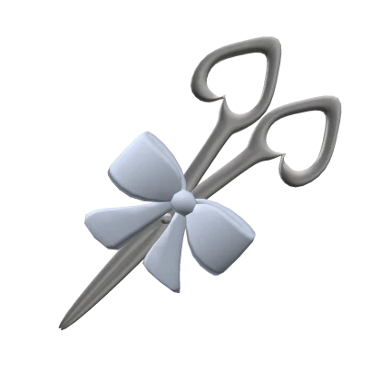 ♡ : prop scissors with blue bow 