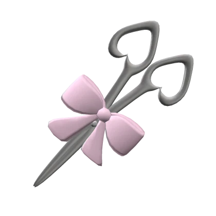 ♡ : prop scissors with pink bow (fav)