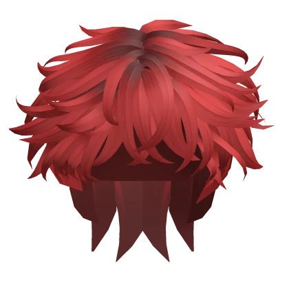 Anime Messy Hair (Red)