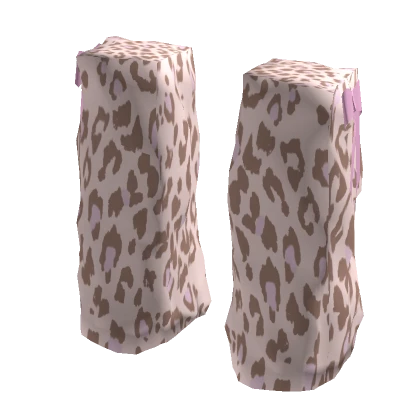  Leopard Print Leg Warmers