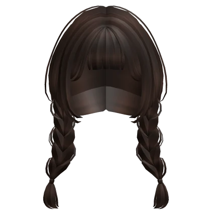 Preppy Braided Pigtails in Brown
