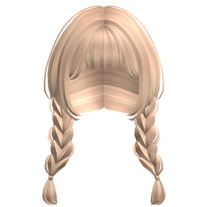 Preppy Braided Pigtails in Blonde