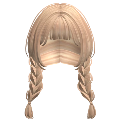 Preppy Braided Pigtails in Blonde