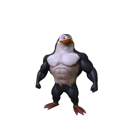 Sigma Penguin Buff Muscles