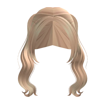 blonde pigtails