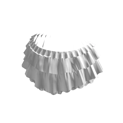 Kawaii Ruffle Mini Skirt White