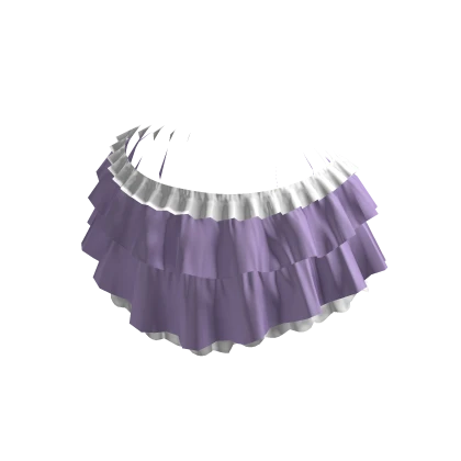 Kawaii Ruffle Mini Skirt Purple