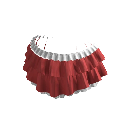 Kawaii Ruffle Mini Skirt Red