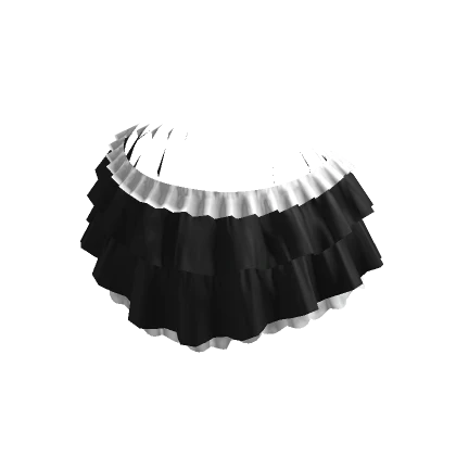 Kawaii Ruffle Mini Skirt Black