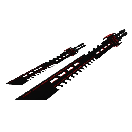  [1.0] Black Red Dual Waist Cyberpunk Blade