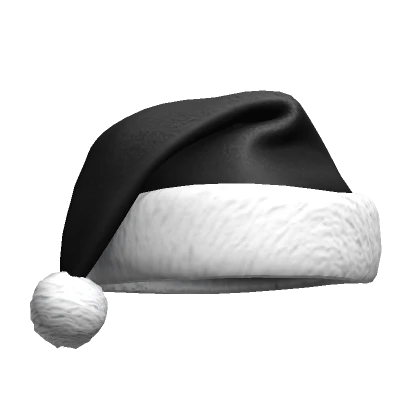 Black Christmas Santa Hat