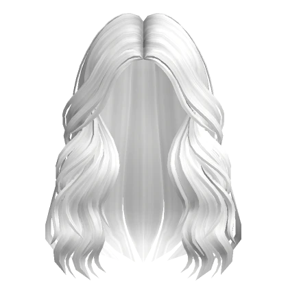 Cozy Long Wavy Hair in White