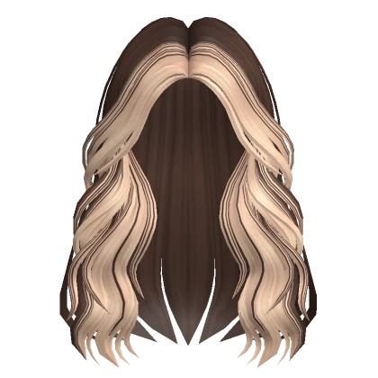 Two-Tone Cozy Long Wavy Hair  in Blonde