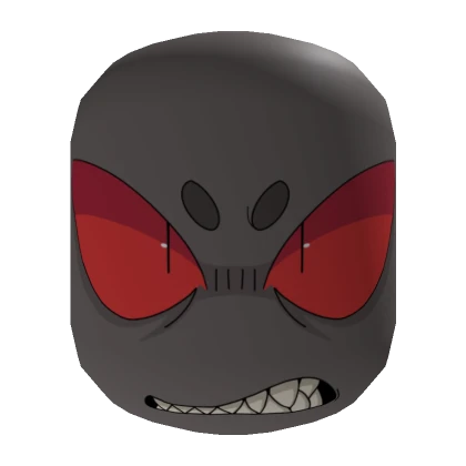 Furious Furry Demon Face [Grey]