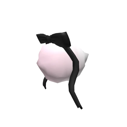 ✞ : cute fluffy lamb tail w/ black ribbon