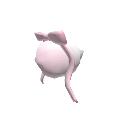 ✞ : cute fluffy lamb tail w/ pink ribbon