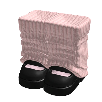 Doll Platforms W/ Cable Knit Leg Warmers 