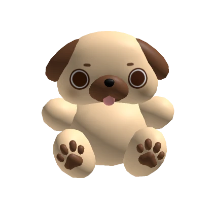 ♡ pug plushie (holdable)