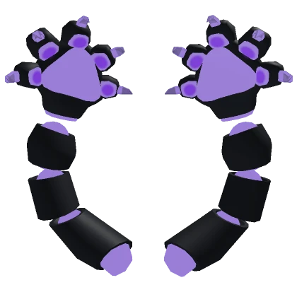 Purple Cat Paws behind