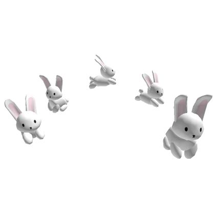 ♡ 🐰Cute Megumi White Rabbit Bunnies Group Pets