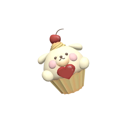 Kawaii Puppy Cupcake