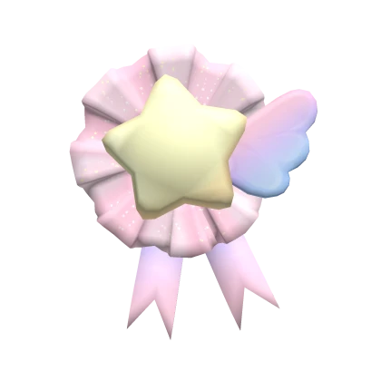 Kawaii Ruffled Star Badge Clip