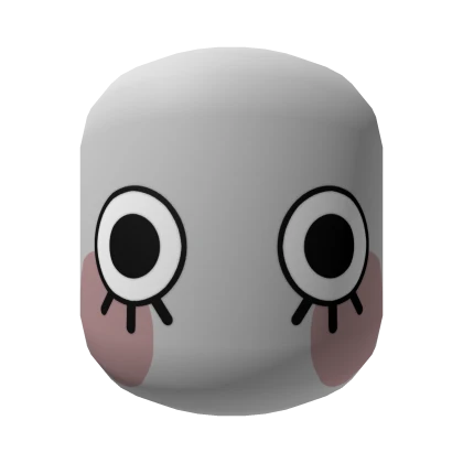 Flushing Stare Mask (Light Grey)