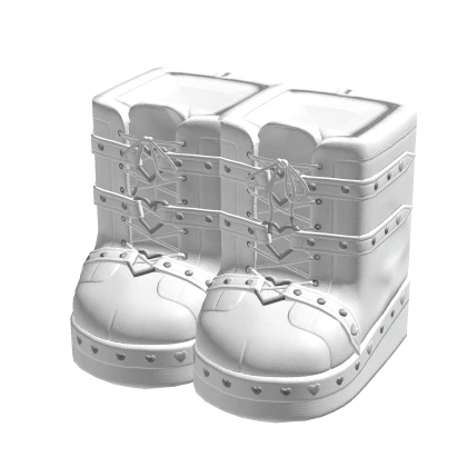 Y2K Boots (White)