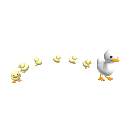 ♡ 🦆🐥 Cute Mama & Baby Ducks Army Group Pets ♡