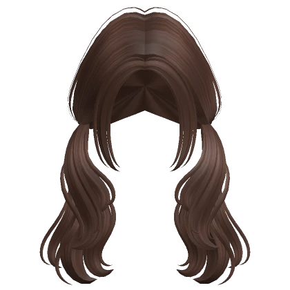 Low Wavy Pigtails (Brown)