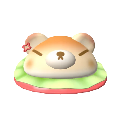 ɞ | grumpy burger bear hat