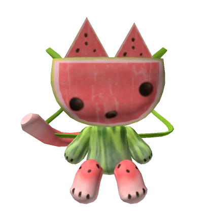 ɞ | (1.0) watermelon cat backpack