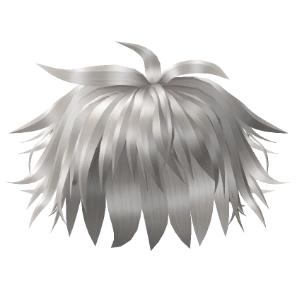 silver anime gojo hair