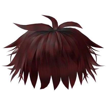 dark red anime gojo hair