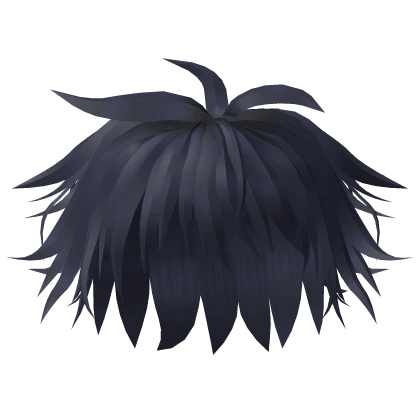 blue black anime gojo hair