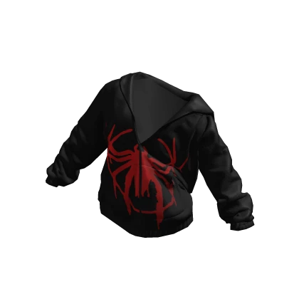 Y2K Spider Black Hoodie