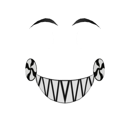 Glowing White Jolly Jester Face