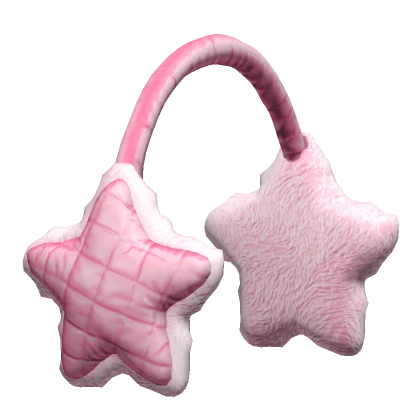 Pink Cushion Star Earmuffs