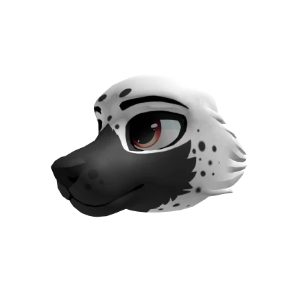 Black N' White Hyena Head